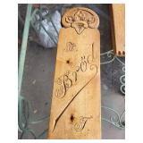 Antique Carved Wooden Bread Boards Including Scandinavian