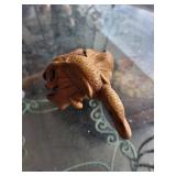 Hand-Carved Wooden Bird Figurine