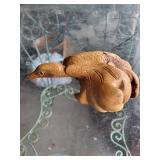 Hand-Carved Wooden Bird Figurine