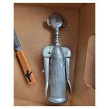 Vintage Kitchenware Lot: Molds, Cutlery, Corkscrew
