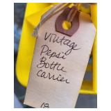Vintage Pepsi 8 Pint Bottle Carrier Yellow Plastic