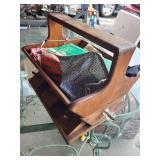 Vintage Wooden Sewing Caddy with Drawers