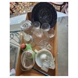 Vintage Glassware & Kitchen Lot with Unique Collectibles