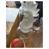 Vintage Glassware & Kitchen Lot with Unique Collectibles