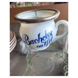 Vintage BPOE Plates, Bachelor Outfit Mug, Thompson Cup