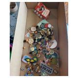 Vintage Buttons & Patches Lot with Risdon Self-Cover Buttons