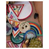 Vintage Buttons & Patches Lot with Risdon Self-Cover Buttons