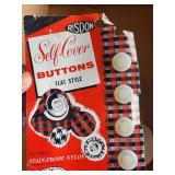Vintage Buttons & Patches Lot with Risdon Self-Cover Buttons
