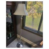 Elegant Metal Base Floor Lamp with White Shade