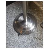 Elegant Metal Base Floor Lamp with White Shade