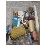 Mixed Crafting Supplies & Lamp Bundle