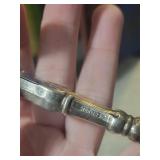 Vintage Wooden Cutlery Chest with Sterling Silverware