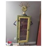 Mr. Sunshine Antique Mixed Media Art Cabinet