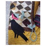 Lot of Colorful Patchwork and Applique Quilts