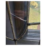 Antique Arts & Crafts Cabinet with Stained Glass Doors - 78"x54"x15"