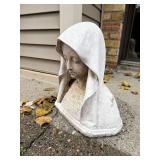 Vintage Garden Statue of Religious Figure