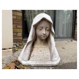 Vintage Garden Statue of Religious Figure