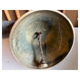 Vintage Cow Bell with Leather Strap and Engraved Designs