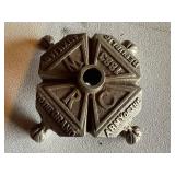 Antique 1883 Grand Army of the Republic Cast Iron Base