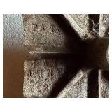 Antique 1883 Grand Army of the Republic Cast Iron Base