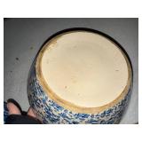 Vintage Blue & White Spatterware Pitcher and Bowls Set