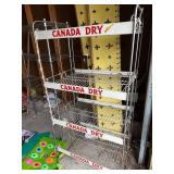 Vintage Canada Dry Metal Display Rack for Collectors