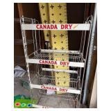 Vintage Canada Dry Metal Display Rack for Collectors