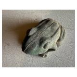 Vintage Cast Iron Frog Statue Garden Decor