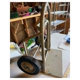 Vintage Foldable Metal Hand Truck Dolly with Wheels
