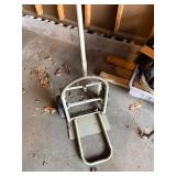 Vintage Foldable Metal Hand Truck Dolly with Wheels
