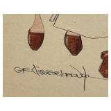 G.F. Cresselough Signed Scientist Illustration