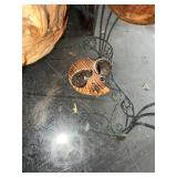 Vintage Carved Wooden Santa Face Clogs Lot