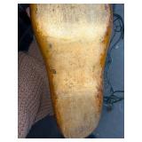 Vintage 1912 Carved Wooden Clogs with Intricate Design