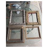 Lot of 4 Ornate Vintage Picture Frames with Intricate Designs