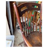 Pair Of Antique English Arts & Crafts Stick Back Windsor Chairs