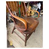 Pair Of Antique English Arts & Crafts Stick Back Windsor Chairs