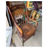 Pair Of Antique English Arts & Crafts Stick Back Windsor Chairs