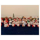 Vintage Ceramic Christmas Figurine Collection - 30 Pieces