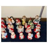 Vintage Ceramic Christmas Figurine Collection - 30 Pieces