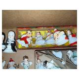 Vintage Christmas Bells and Figurine Collection