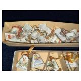 Vintage Ceramic Christmas Bell Ornaments Collection