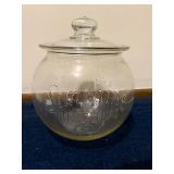Vintage Sunshine Biscuits Glass Jar with Lid