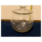 Vintage Sunshine Biscuits Glass Jar with Lid