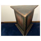 Vintage Wooden Cabinet with Labeled Drawers for Grooming Tools