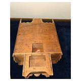 Antique Wooden Religious Shrine with Intricate Carvings