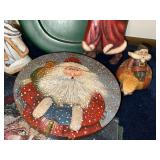 Santa Claus Decor Collection: Figurines, Plate & Tapestry