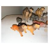 Lot of Vintage Animal Figurines - Lions, Camels, Elephants, and More