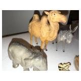 Lot of Vintage Animal Figurines - Lions, Camels, Elephants, and More