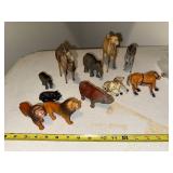 Lot of Vintage Animal Figurines - Lions, Camels, Elephants, and More