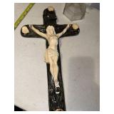 Lot of Religious Crucifixes and Figurines